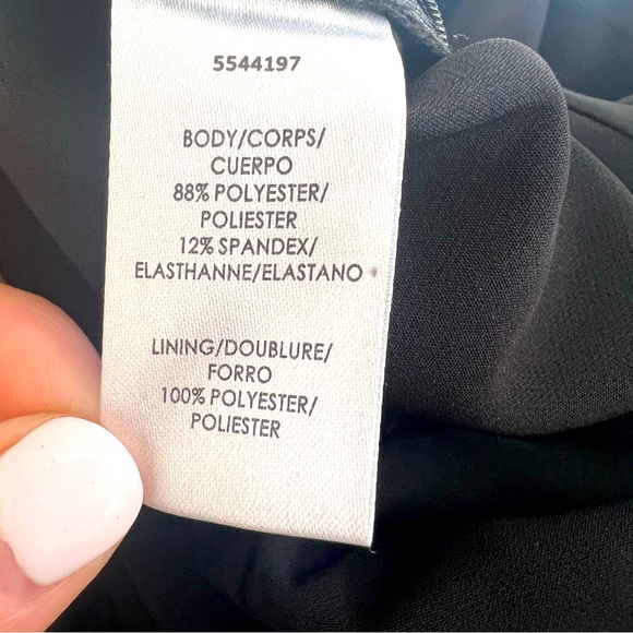 NEW Kay Unger CREPE WALK THRU JUMPSUIT black size 8 - Picture 6 of 10